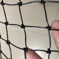 Red de bolsa de cuerda negra de 25 mm